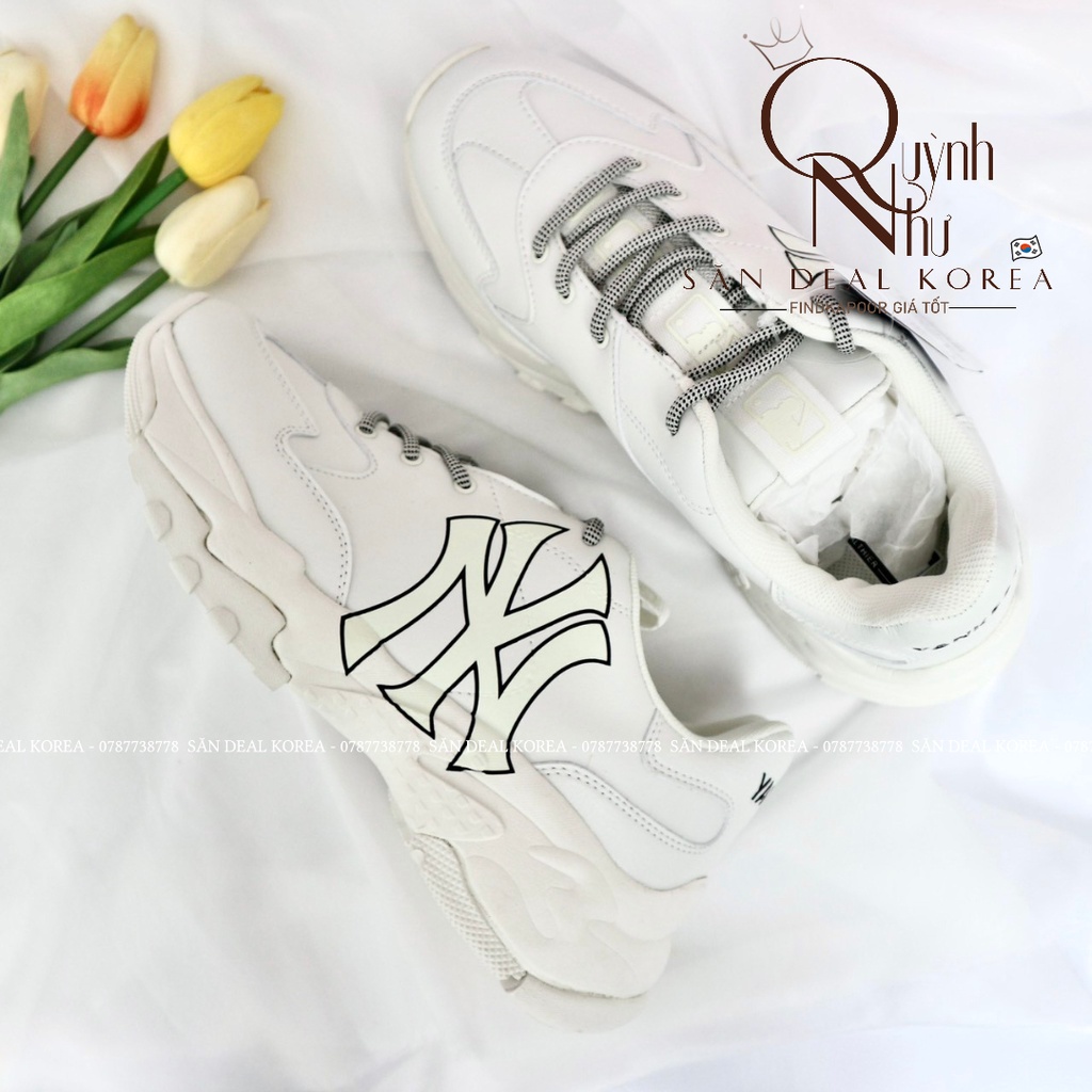 Giày thể thao MLB Big Ball Chunky P NY Yankee màu trắng - sẵn size nam 265
