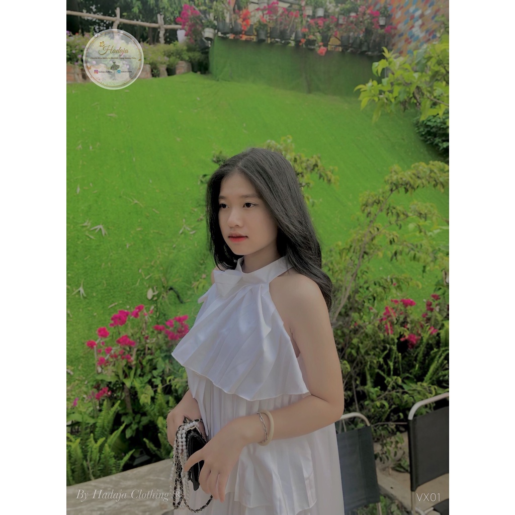 Đầm nữ babydoll 🌸 dáng xòe Hadaja thiết kế cao cấp chất vải cotton xịn sò sang trọng VX01