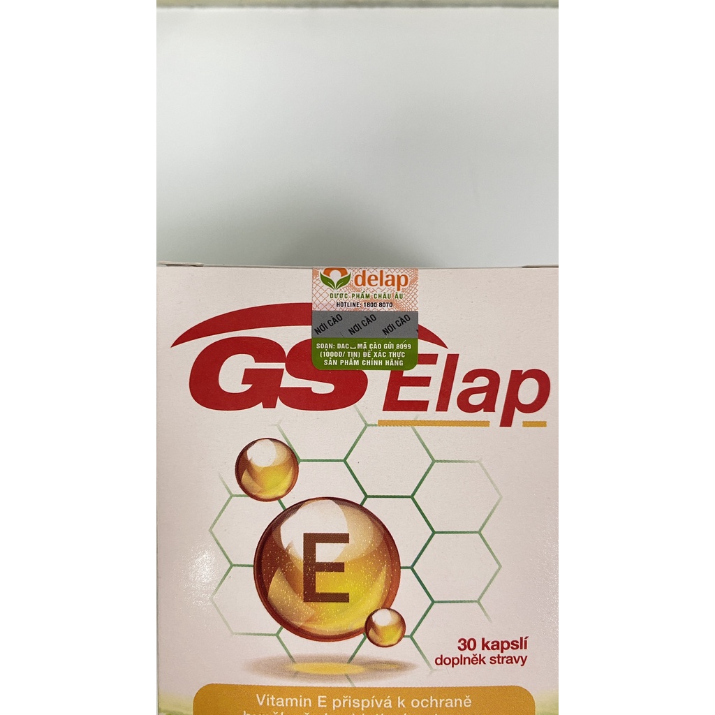 GS Elap.Bổ Sung Vitamin E Chống Oxy Hóa,Sáng Da,Mờ Nếp Nhăn,Thâm Sạn Da