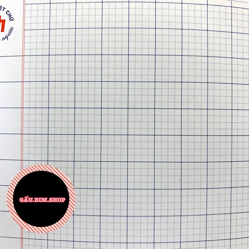 Vở ô ly 48 trang chống loá cao cấp (4 ô ly, 2.5 x 2.5mm)