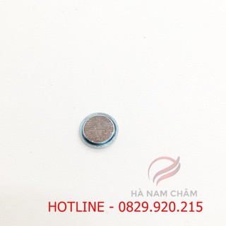 nam châm 1 mặt kích thước phi 10 mm dày 2 ly - có kèm sắt