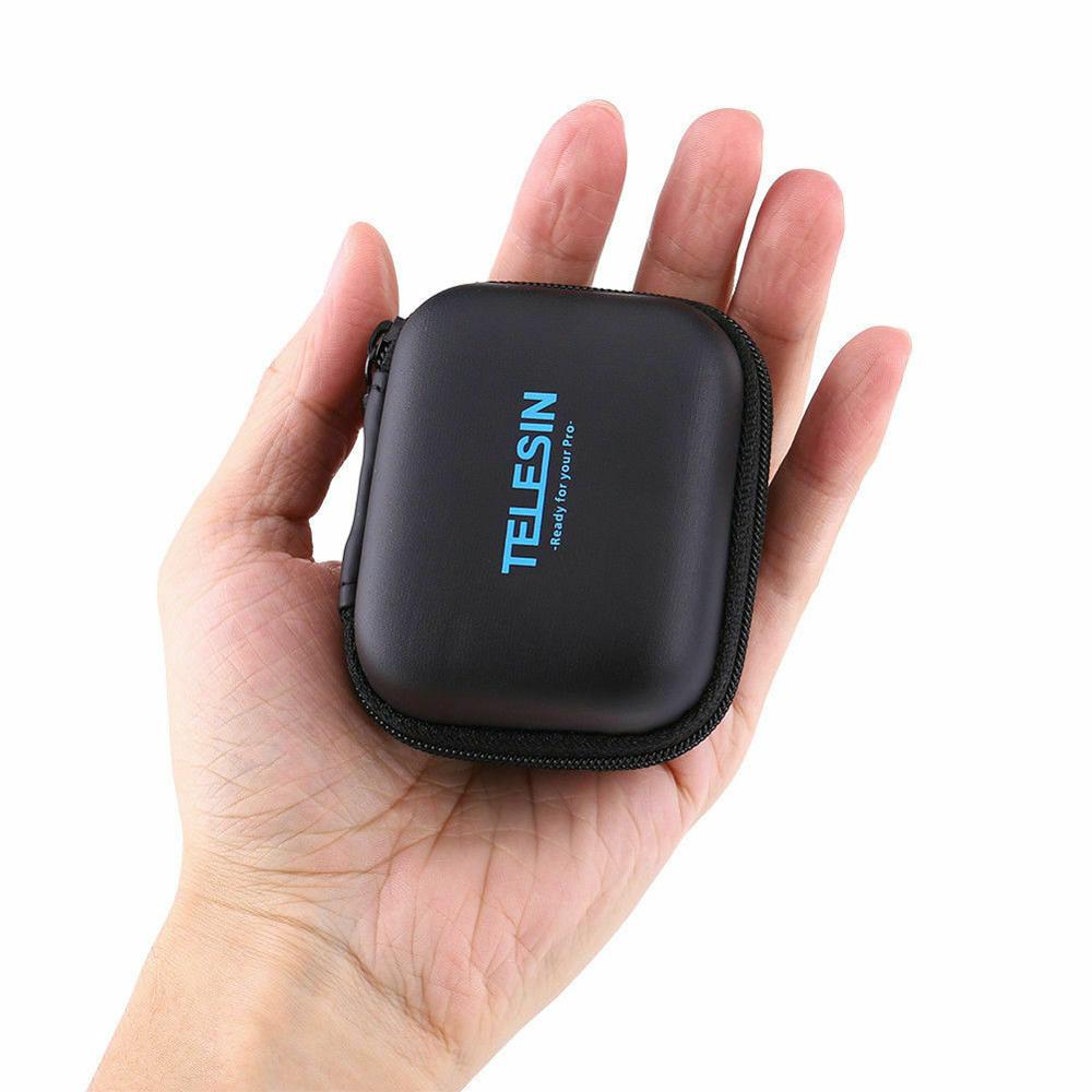 TELESIN-Mini bolsa protectora portátil para GoPro Hero 7, 6, Hero 5, funda protectora para lente, estuche para cámara, caja de almacenamiento de transporte