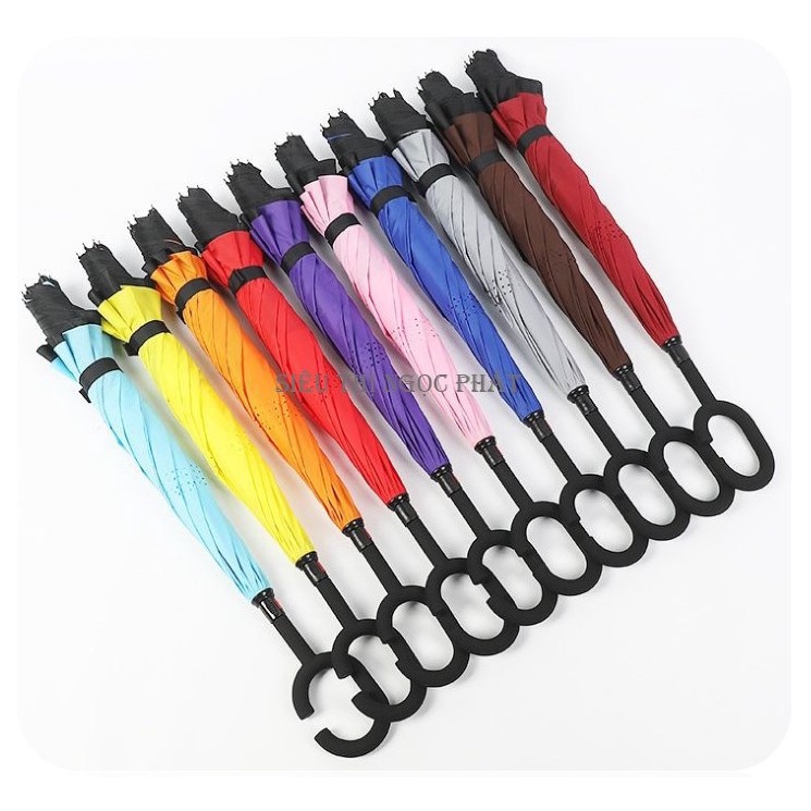 Ô, Dù Mở Ngược Che Nắng Che Mưa Nhiều Màu Xinh Xắn Đường Kính 108cm