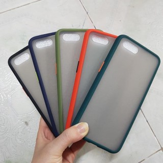 Ốp lưng Oppo A1K / Realme C2 dẻo viền màu lưng nhám
