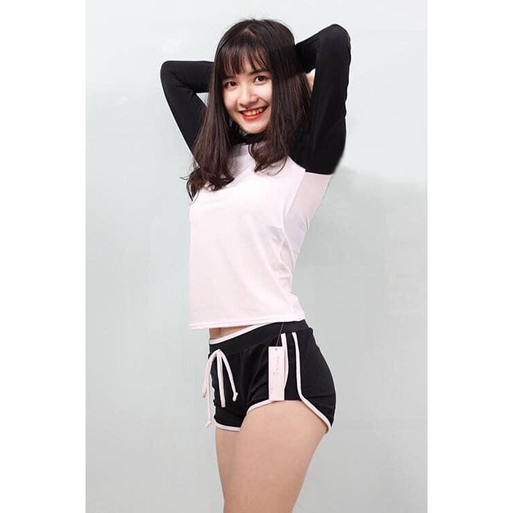 Bikini Tay Dài, Bộ Bơi Nữ Đơn Giản Và Tinh Tế (Bộ Sưu Tập Đồ Bơi ) | BigBuy360 - bigbuy360.vn