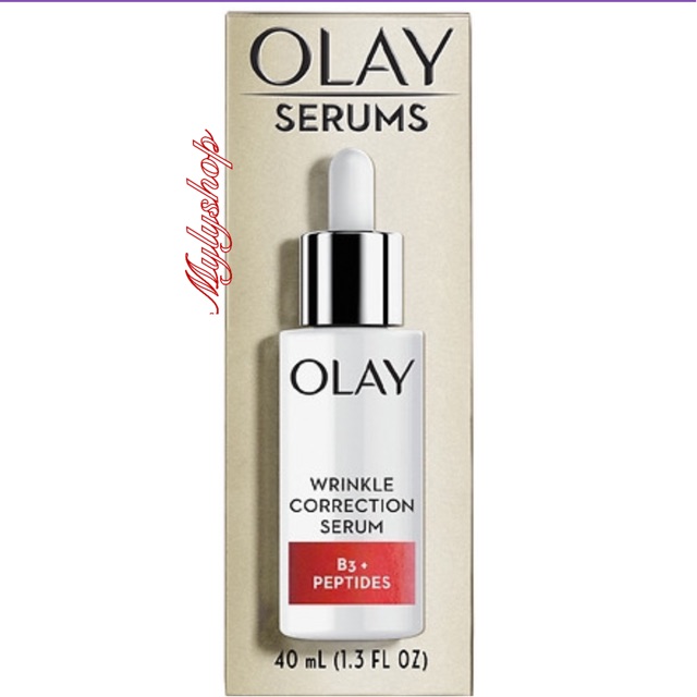 Serum Chống Nhăn hiệu quả Olay Wrinkle Correction Vitamin B3 + Collagen Peptides 40ml hàng Mỹ