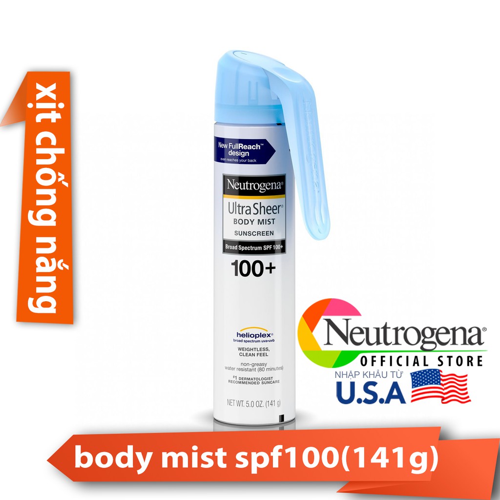 Xịt Chống Nắng Neutrogena Ultra Sheer Body Mist SPF100 (141g) _ NTG012CN | BigBuy360 - bigbuy360.vn
