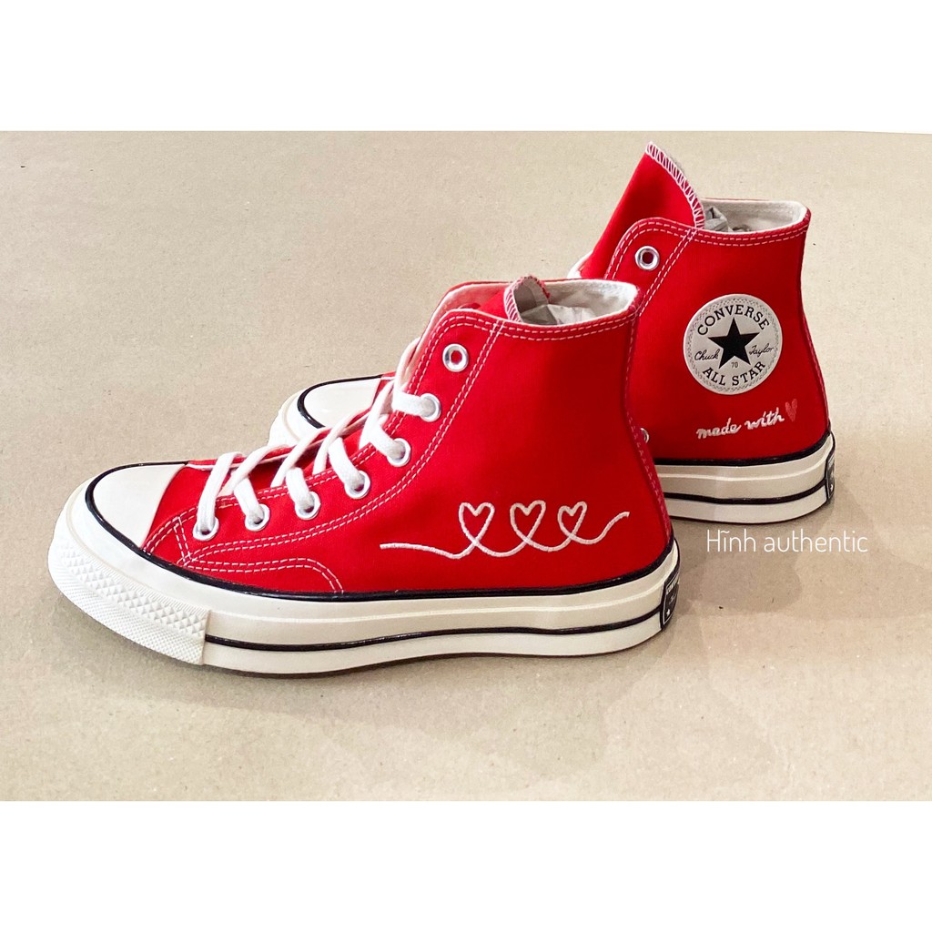 Giày Converse Chuck 70 Valentine's Day đỏ cổ cao