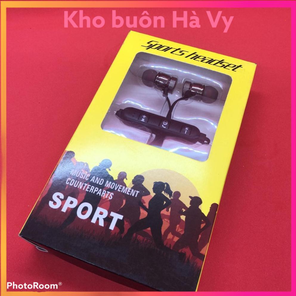 Tai Nghe Bluetooth Sport S8 – Âm Thanh Siêu Bass (ĐEN, ĐỎ)