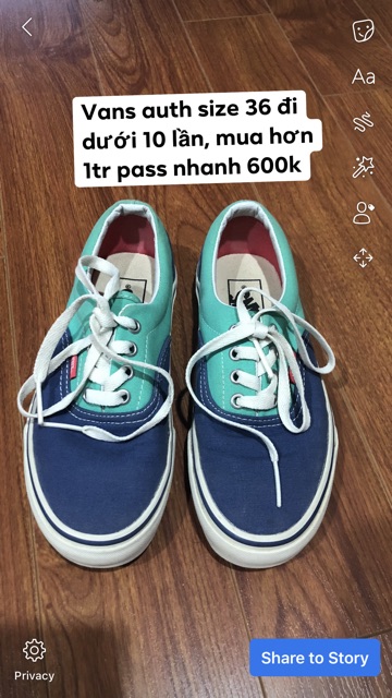 Thanh lý giày sneaker Vans, Converse auth 100% pass