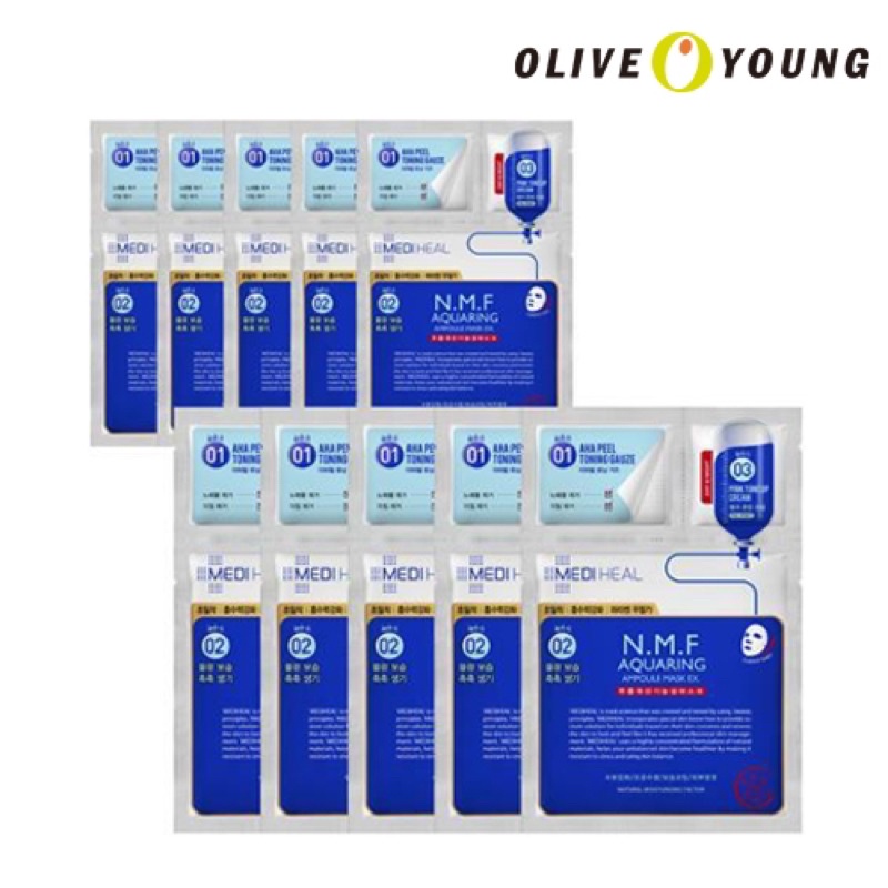 Mặt Nạ Mediheal 3 bước NMF Aquaring Ampoule Mark EX Hàn Quốc (1 cái) date 02.2023