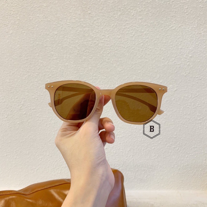 [Tặng kèm túi da] Kính mát dáng tròn form vừa nam nữ B.Glasses - RHC