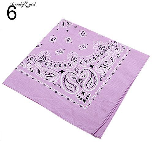 Khăn trùm đầu cotton in họa tiết sặc sỡ thời trang nữ/nam 55cm