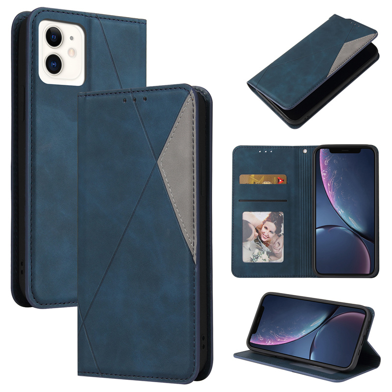 Casing Xiaomi Redmi Note 7 8 Pro 8T 9C 9A 9 Prime 8A 8 7A Flip Leather Case Auto Closing Magnetic Cover Frosted Stripe Full Shell