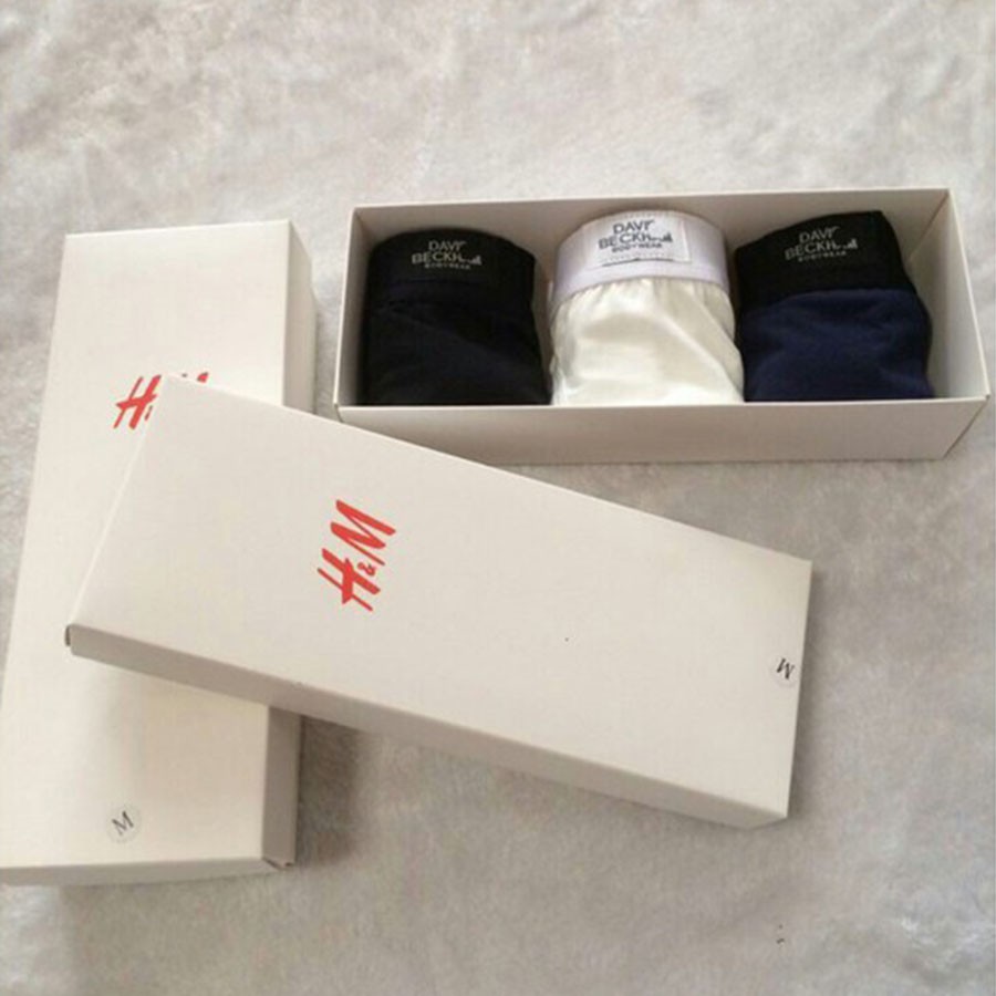 Set 3 quần boxer cao cấp H&M David Beckham mẫu quần đùi vải mềm -Hàng nhập khẩu