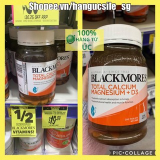 (Date 10/205) Viên uống Total Canxi Blackmores, Total Calcium Magnesium D3 200 viên Úc