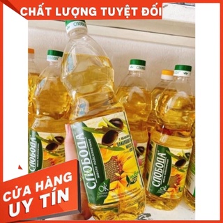 Dầu ăn hướng dương sloboda, dầu ăn hữu cơ nga 1l date t02 2023 - ảnh sản phẩm 3