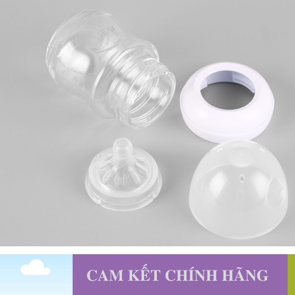 Bình sữa Philips Avent thủy tinh 120ml Natural Cổ Rộng Chống Đầy Hơi Chống Sặc - 1 Đổi 1 Nếu Lỗi NSX