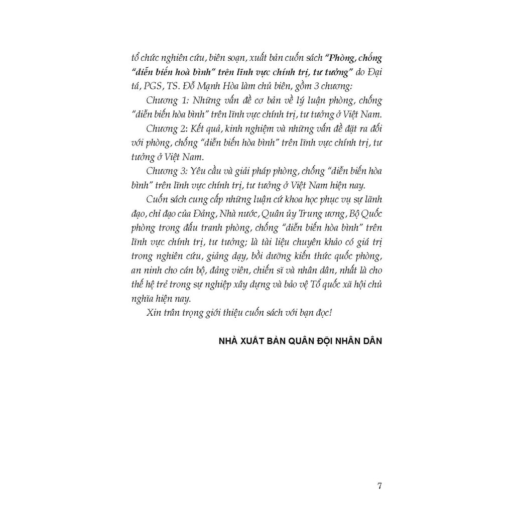Sách - Phòng, Chống "Diễn Biến Hòa Bình" Trên Lĩnh Vực Chính Trị, Tư Tưởng | BigBuy360 - bigbuy360.vn