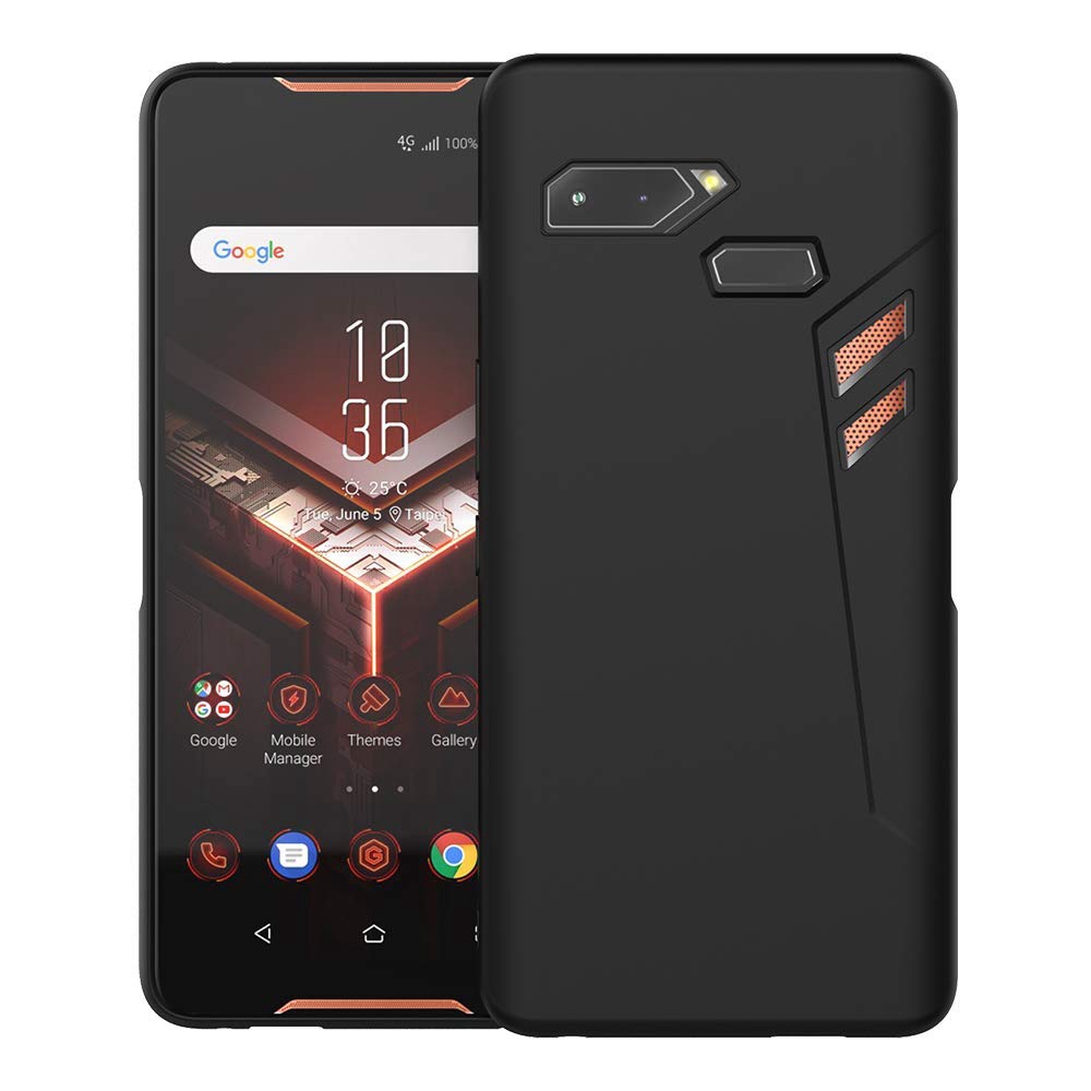 Đen Ốp Điện Thoại Mềm Mặt Kính Cường Lực Cho asus zs600kl z01qd asus rog phone 2018 rog phone 2 zs660kl