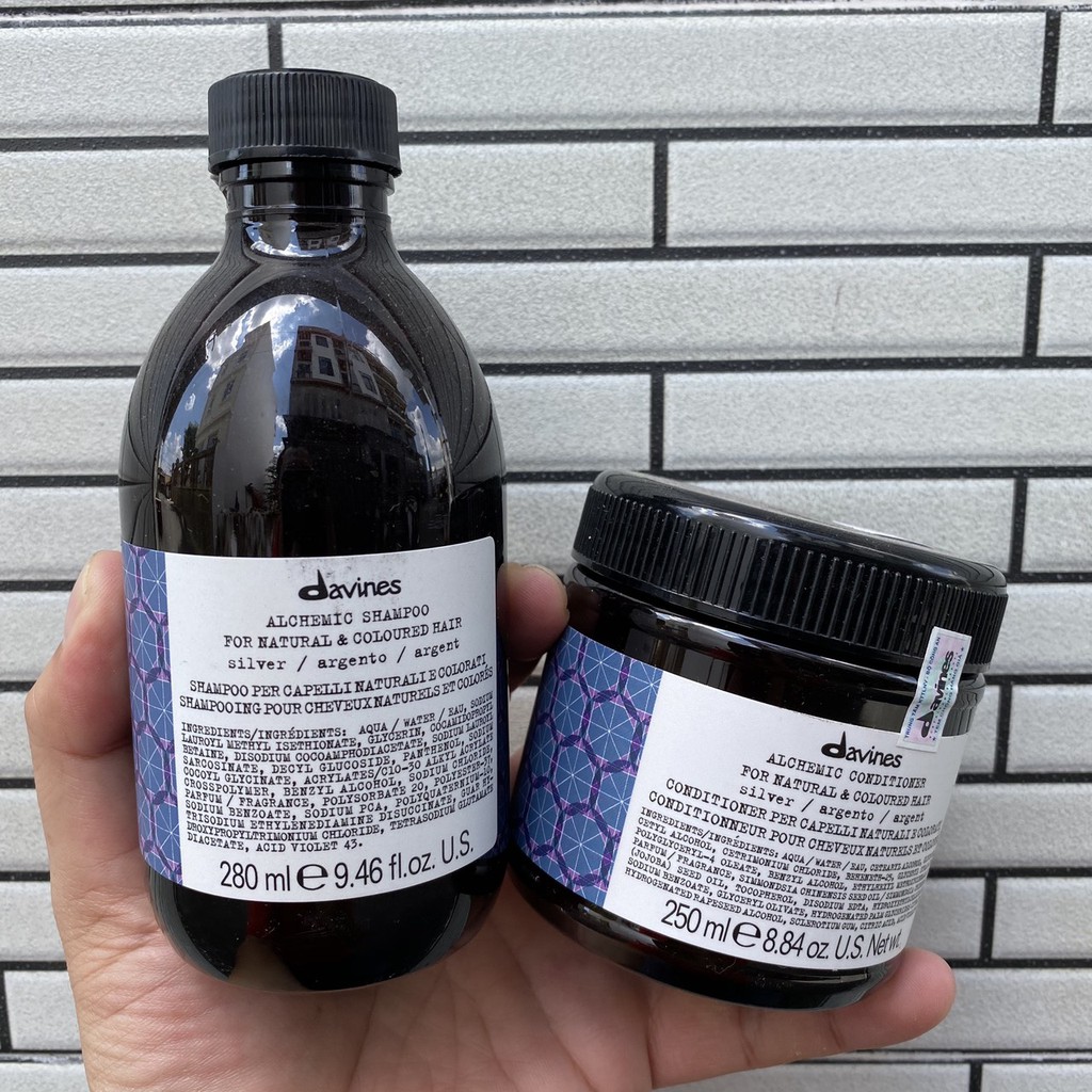 🇮🇹Davines🇮🇹 Dầu xả cho tóc nhuộm sáng Davines Alchemic Silver Conditioner 1000ml