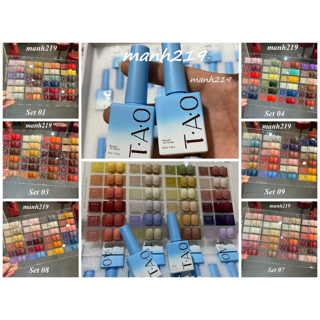 Set sơn gel TAO 24 màu ( TẶNG BẢNG MÀU ) Full Hộp - manh219