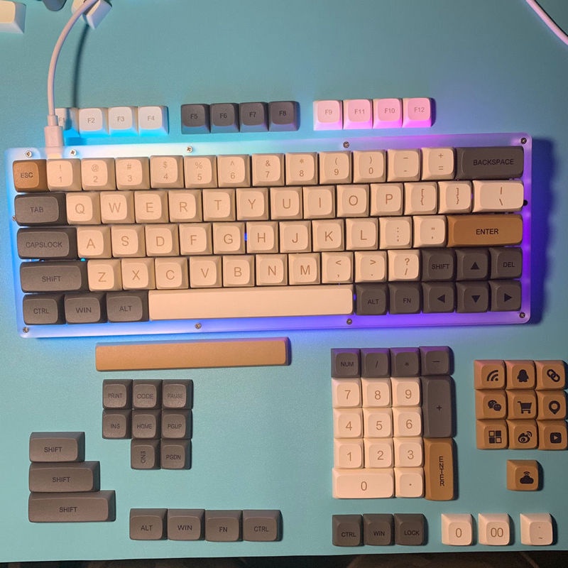 Bàn Phím Cơ 125 Phím xda profile pbt 61 / 68 / 87 / 98 / 104 / 108 Phím diy