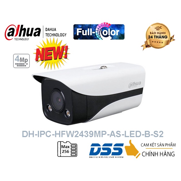 Camera quan sát IP DAHUA DH-IPC-HFW2439MP-AS-LED-B-S2  -Cam Kết Hàng Chính Hãng