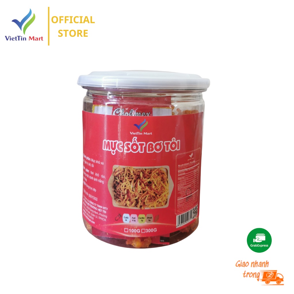 Mực sốt bơ tỏi Viettin Mart 100g