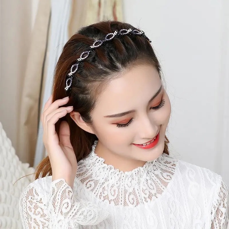 Kẹp tóc đính đá nhiều lớp xinh xắn cho nữ