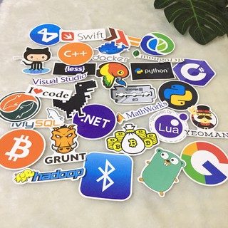 Set 111 Sticker lập trình (Hình thật)