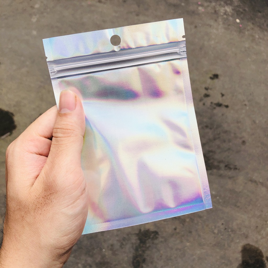[CÓ SẴN] Túi zip hologram đựng đồ tiện dụng - Túi có khóa, nhiều size, nhiều màu để lựa chọn