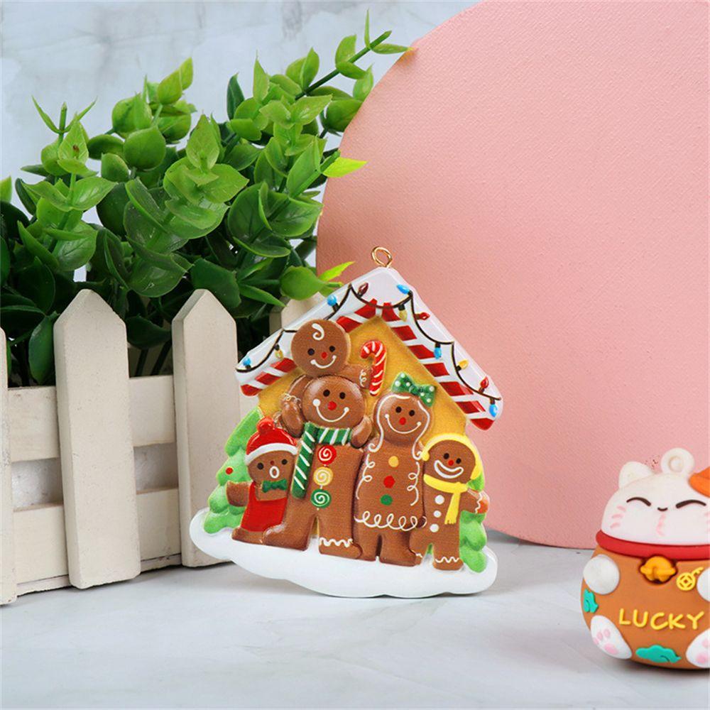 Ngôi Nhà Bánh Gừng Giáng Sinh 2021 Bằng Nhựa Resin Dùng Trang Trí Tiệc Giáng Sinh