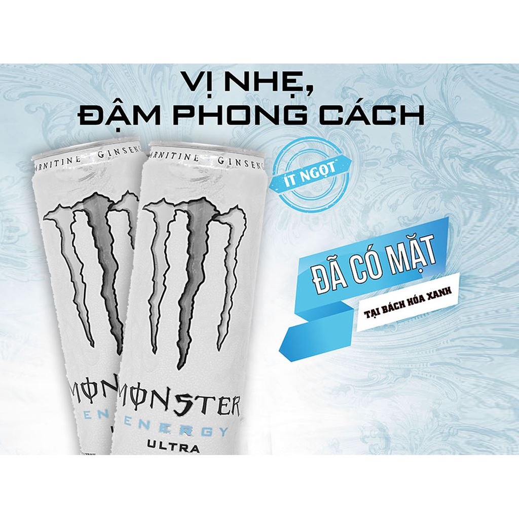 LỐC 6 LON NƯỚC TĂNG LỰC MONSTER ENERGY ULTRA 355ML