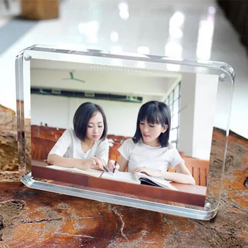 Khung ảnh để bàn/dán tường nam châm trang trí, bảo vệ, trưng bày ảnh photocard deco