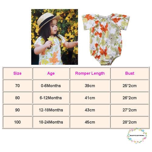 ღWSVღHot fashion Newborn Baby Girls Romper Sunsuit Kids Playsuit Jumpsuit Outfit Clothes Bodysuit