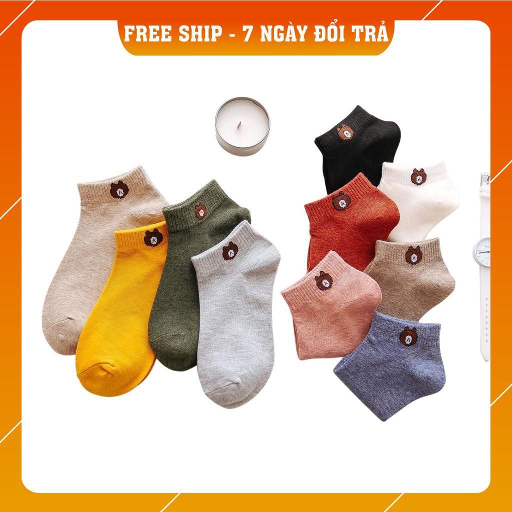 Set 5 Đôi Tất Gấu Broun Loại Đẹp