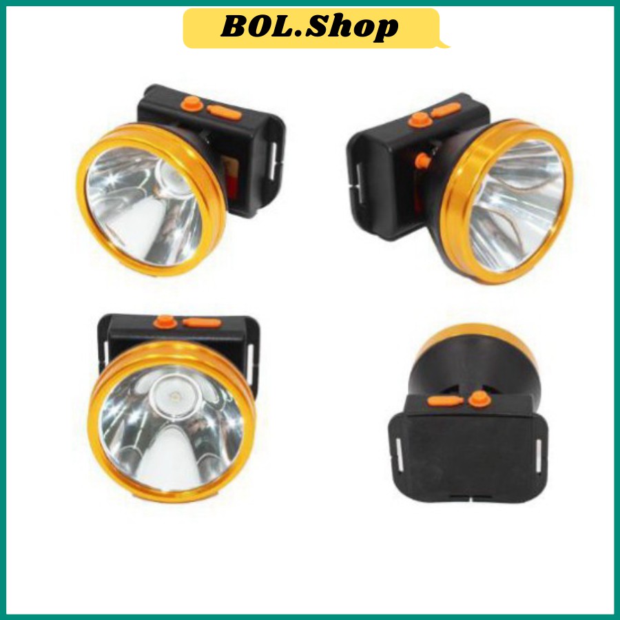 Đèn pin siêu sáng đôi đầu A5_ 50W kèm sạc và dây đeo ~BOL.shop