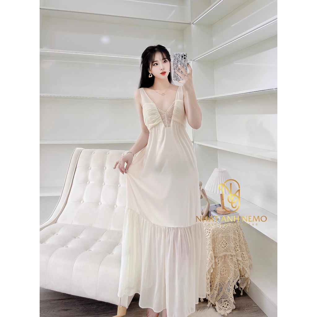 (M.62) (Nhiều mẫu) Váy ngủ lụa sexy cao cấp, sang chảnh Đầm mặc nhà gợi cảm quyến rũ