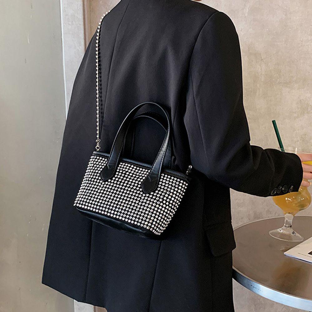 UUMIR Túi Xách Da PU Phối Dây Xích Thời Trang Xu Hướng Cho Nữ