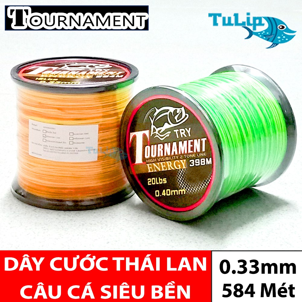 Dây Cước Câu Cá - Dây Cước Câu Cá Siêu Bền TOURNAMENT Thái Lan - Dây 0.55mm ,Dài 386 Mét , Đủ Size