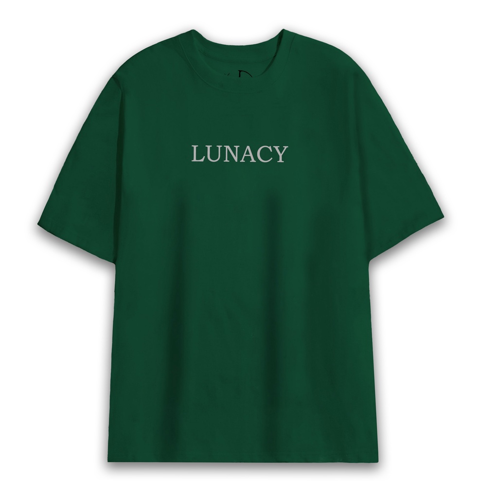 Áo thun tay lỡ LUNACY in phản quang phông Unisex nam nữ Cotton oversize form rộng LUNACY