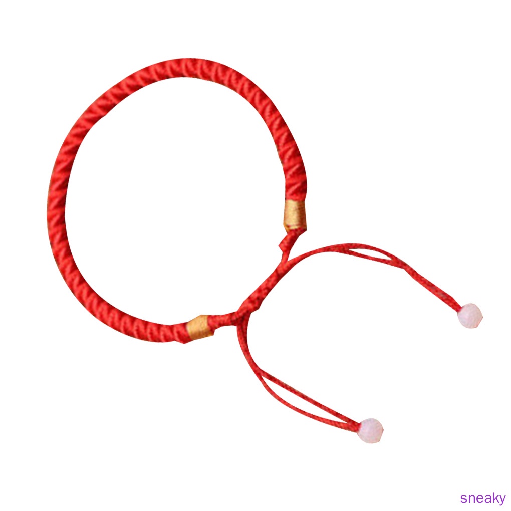 Vòng Tay Dây Bện Màu Đỏ May Mắn Cho Nam Và Nữ