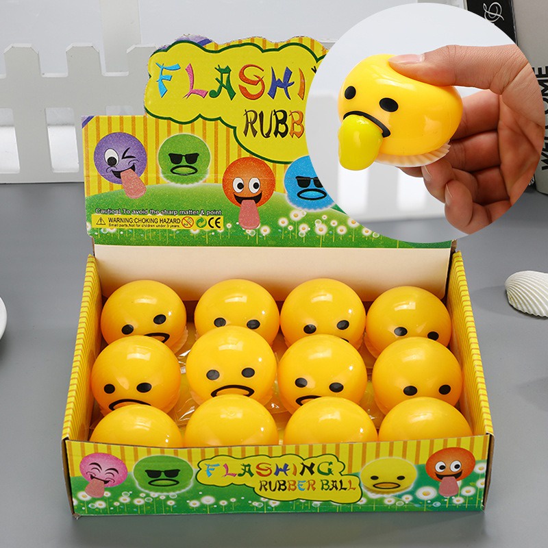 Đồ chơi Trứng Biến Thái Màu Vàng Hút Nhả Slime Ngộ Nghĩnh Chơi Vui Xả Stress Hiệu Quả Gudetama Squishy Mochi