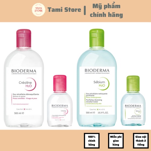 Nước Tẩy Trang Bioderma Créaline H2O Nội Địa Pháp Chuẩn Bản Mới Nhất - Tami Store