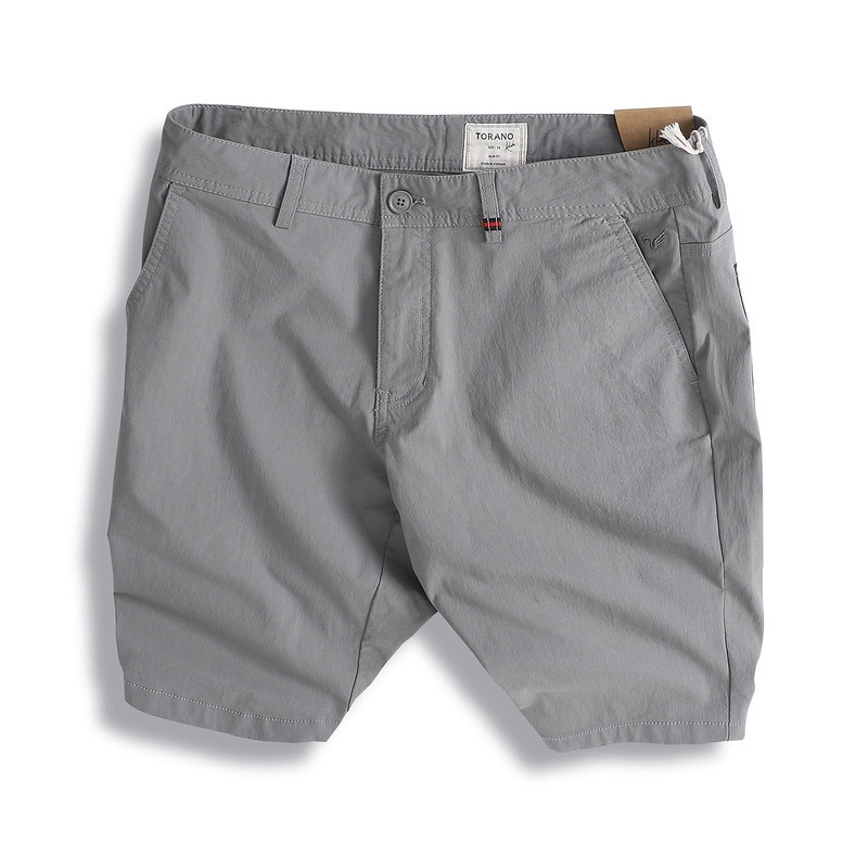 Quần short kaki nam TORANO dáng basic vải dệt hiệu ứng chất liệu cao cấp, bền màu ESBK004