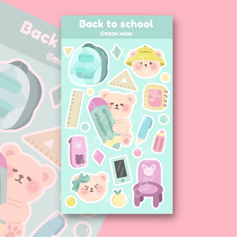 Sticker back to school