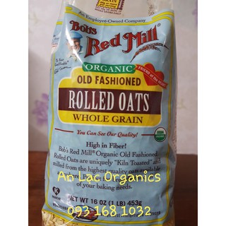 Organic - Yến mạch cán vừa (mỏng) hữu cơ Bobs Red Mill - Rolled Oats Whole Grain