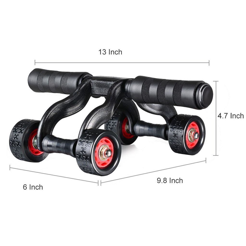 Con lăn tập bụng, con lăn 4 bánh tập gym Decor 4.0