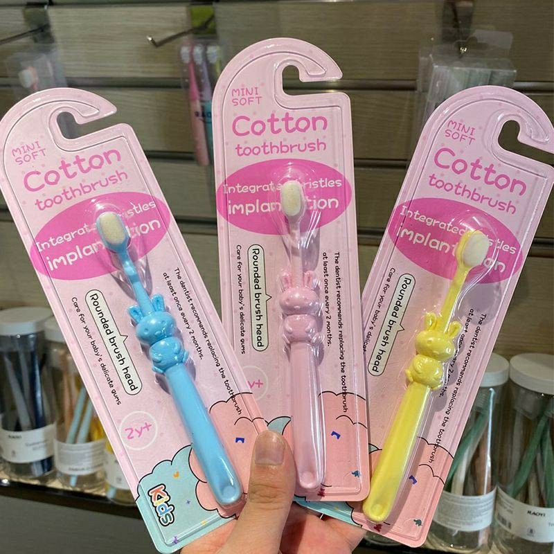 Bàn chải Cotton Toothbrush lông siêu mềm cho bé